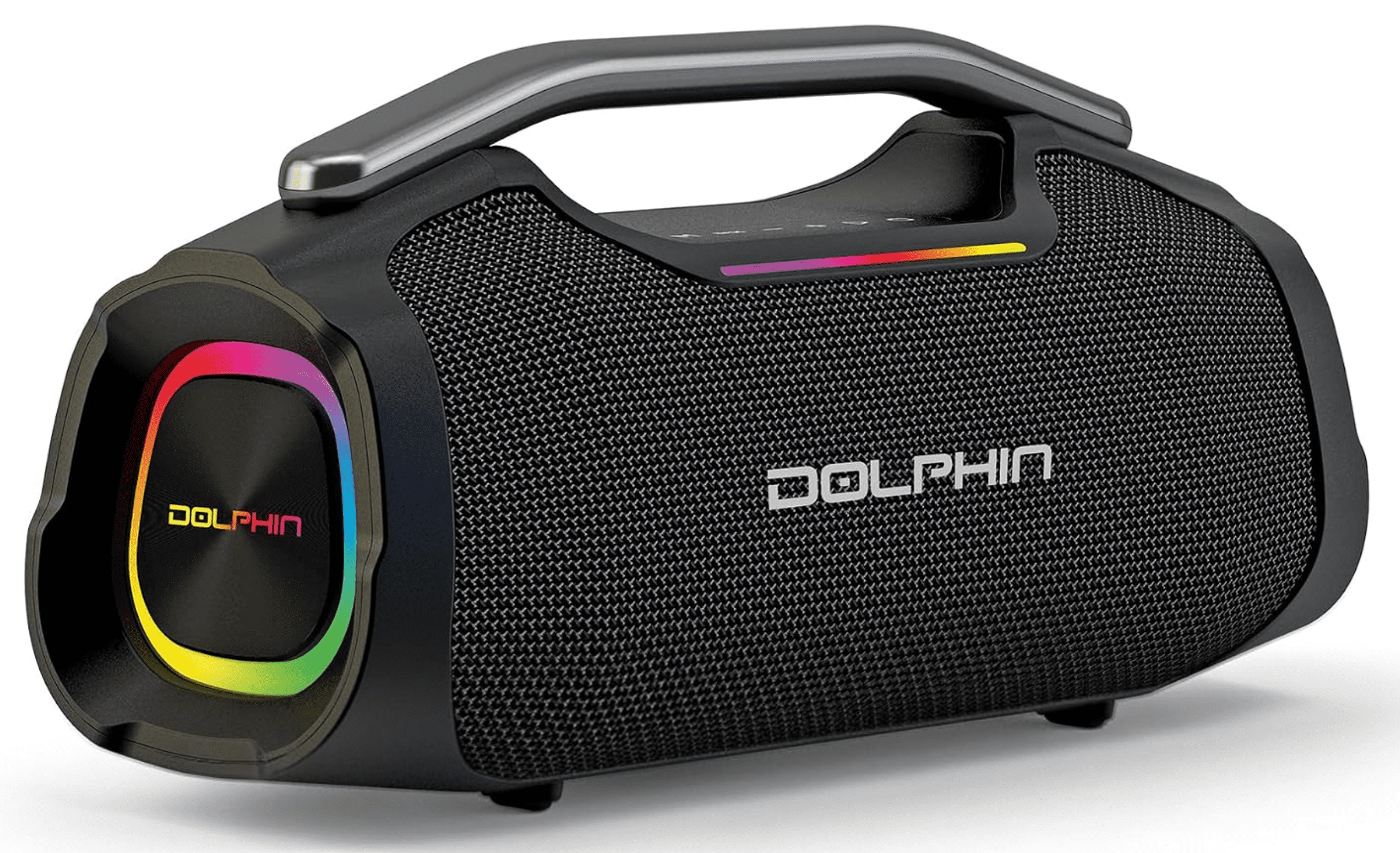 Dolphin Boombox Speaker with Mic Input & Sound-Activated Light