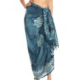 thumbnail image 2 of Sakkas Lygia Women's Summer Floral Print Sarong Swimsuit Cover up Beach Wrap Skirt - 193SAR-Grey - One Size Regular, 2 of 5