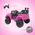 thumbnail image 3 of Carro Montable Eléctrico Jeep AEIOU BHM6588 Rosa, 3 of 6