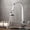 Chrome, variant on Kitchen Sink Faucet for Bar Farmhouse Commercial, Square Black Single Handle Kitchen Faucets, Pull Out Kitchen Tap, Single Hole Swivel 360 Degree Rotation Hot Cold Mixer Tap