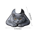 thumbnail image 3 of Roiihwy Cute Animals Toilet Rugs U Shaped Non Slip Bath Mats, 20x16 Inch Soft Absorbent Plant Bathroom Rugs, Contour Bath Rugs for Toilet Base Bathroom Shower Floor, 3 of 6