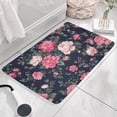 thumbnail image 3 of Pioneer Flower Floral Print Flannel Non Slip Door Rugs,Washable Door Mats Indoor,Decorative Door Mats,Dirt-Resistant and Absorbent Doormat for Entrance,Bedroom,Kitchen,Bathroom,23.5"x16", 3 of 5