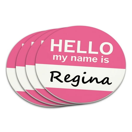 

Regina Hello My Name Is Coaster Set