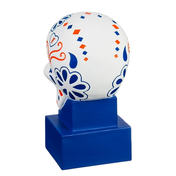 Evergreen University of Florida, Sugar Skull Statue, 5.3''x 6'' x 10.3'' inches