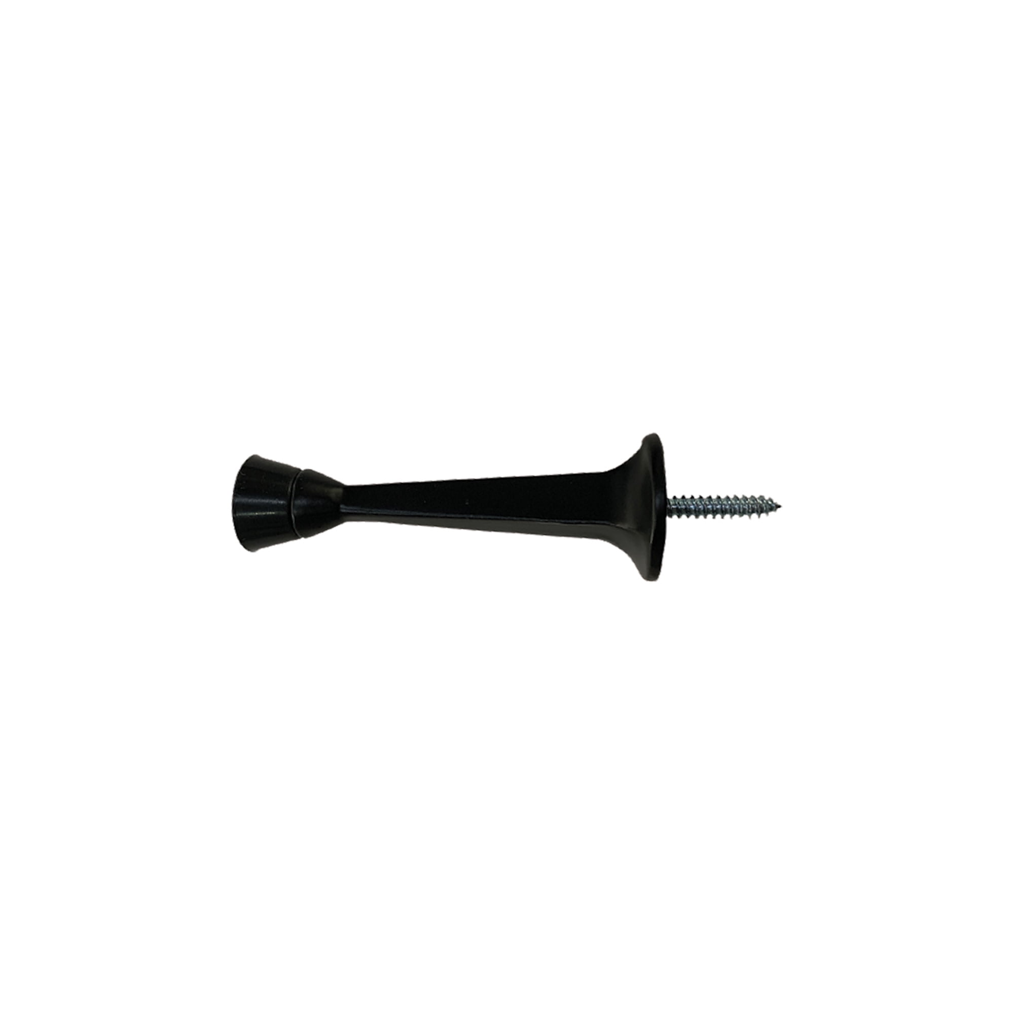 Design House 10-Pack Solid Steel Door Stops with Soft Rubber Tip, Matte Black