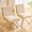 Beige/Gold, variant on LLappuil Dining Chair Set of 2, 2 Piece Puffy Bubble Kitchen Dining Chair with with Metal Legs, Tufted Velvet 360° Swivel Accent Chair for Dining Room, Kitchen, Living Room