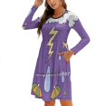 thumbnail image 1 of Miss Frizzle Weather Sweetheart Knot Flared Dress Fashion Design Large Size Loose Dress Miss Frizzle Magic School Bus Teacher, 1 of 5