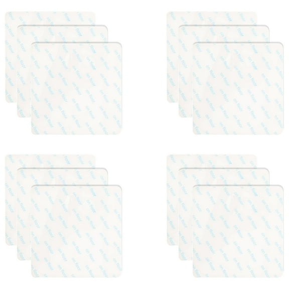 LABSERRON Non Skid Rug Backing Rug Non-Slip Stickers Black Plastic 12Pcs