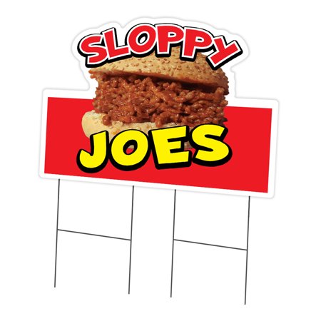 SignMission C-DC-2436-DS-Sloppy Joes19 24 x 36 in. Yard Sign & Stake - Sloppy Joes