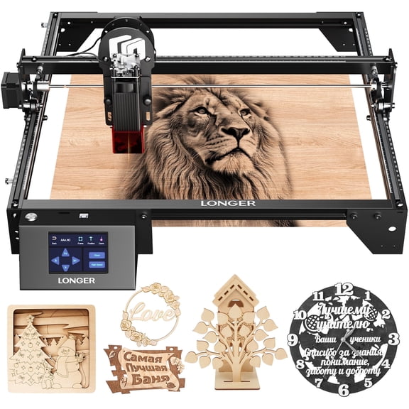 LONGER RAY5 Laser Engraver, 5W Output Laser DIY Laser Engraving Machine,Offline Usage Laser Cutter,15.7" x 15.7",0.08mm Laser Spot, CNC Laser Cutter for Wood and Metal