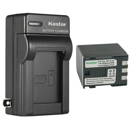 Kastar 1-Pack Battery and AC Wall Charger Replacement for Canon MV800 MV800i MV830 MV830i MV850i MV880X MV890 MV900 MV901 MV920 MV920i MV930 MV940 MV950 MV960 MVX20i MVX25i
