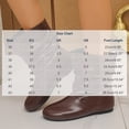 thumbnail image 3 of SAWOBUUN Women's Slouchy Ankle Boots Faux Leather Round Toe Flat Sole Slip On Non Slip Comfort Casual Winter Booties, 3 of 9