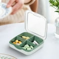 thumbnail image 5 of Ikohbadg Portable Medication Storage Box, Convenient Drug Organizer with 4 Compartment, Moistureproof, Lightweight Travel Case for Tablets and Medicine, Easy to Clean and Carry, 5 of 6