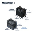 thumbnail image 7 of Attwood U1 Small Series 16 Vented Marine Boat Battery Box with Mounting Kit and Strap, Black, 7 of 7