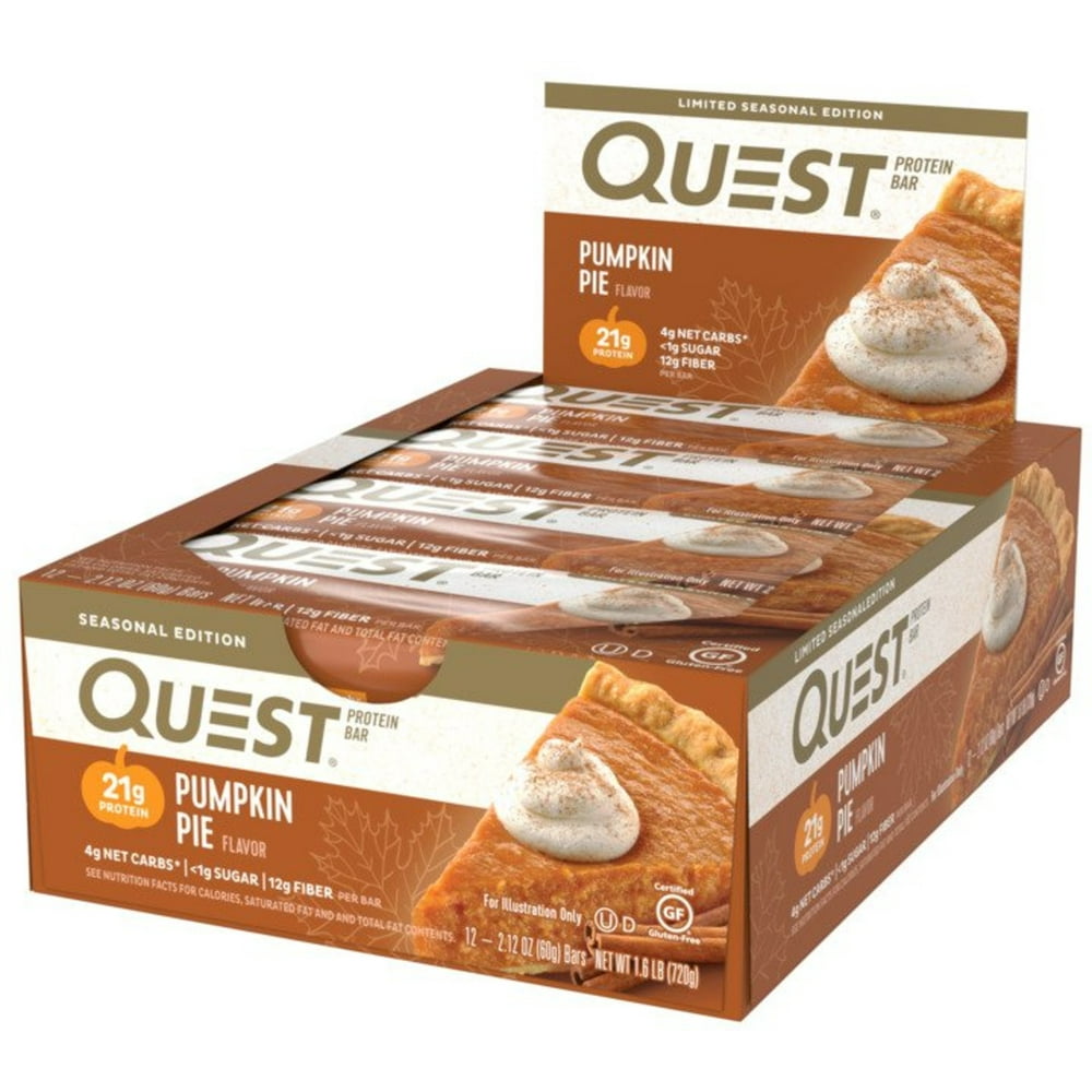 Quest Protein Bars Pumpkin Pie 12PK