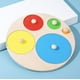 thumbnail image 1 of Tablero de agarre de madera Montessori para niños y bebés, juguete educativo de formas geométricas, clasificación de colores, rompecabezas de matemáticas, juego de aprendizaje preescolar Fivean unisex, 1 of 2