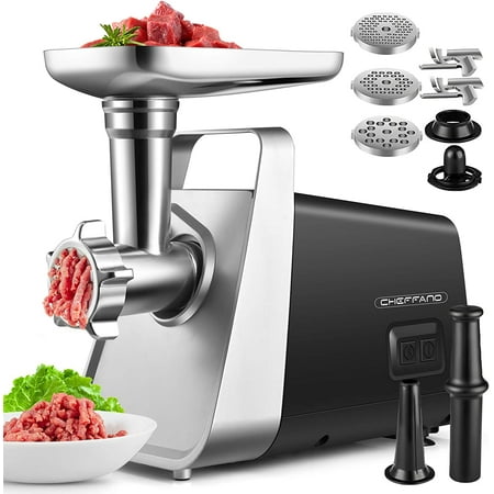 

GUVSOETS Meat Grinder Electric 350W[2000W Max] Electric Meat Grinder Molino De Carne Meat Mincer with Stainless Steel 2 Blades and 3 Plates Sausage Staff Maker & Kubbe Kit for Home Kitchen Use