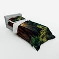 thumbnail image 3 of Ambesonne Nature Bedding Set 4 Pcs, Nevada Morning Sun, Queen, Green Brown, 3 of 3