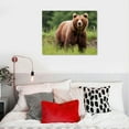 thumbnail image 5 of JRXY Brown Bear Poster Pictures For Wall Art Canvas Prints Wall Decor Living Room Office Bedroom Home Decorations  16x12in, 5 of 6