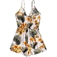 thumbnail image 2 of Women's Leopard Print Wrap Spaghetti Strap Romper Cami Jumpsuit, 2 of 5