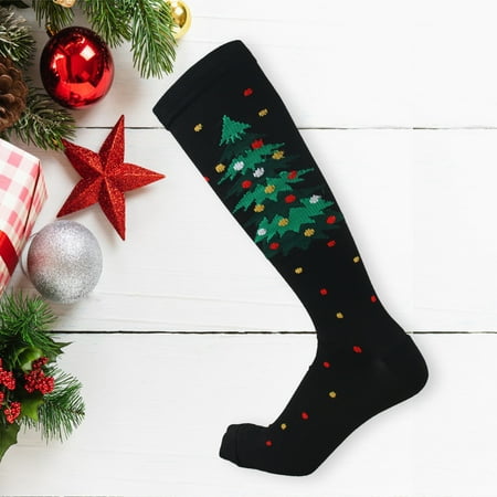 

Stockings For Women Performance Cotton Pad Sports Leisure Christmas Pattern Womens Stockings