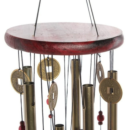 Large Wind Chime Yard Garden Outdoor Noisemaker Home Decoration Windchime Bells Pavilion Copper Coin