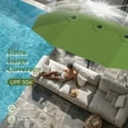 thumbnail image 4 of Summit Living 15 ft Large Patio Umbrella with Base (Included) Double-Sided Rectangular Outdoor Deck Umbrella for Outside - Lime Green, 4 of 9