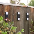 thumbnail image 7 of Solar Powered Outdoor Wall Sconce Lights, Up and Down LED Illumination for Porch, Garden, and Patio, Waterproof Modern Black Exterior Lighting, 2 Pack, 7 of 7