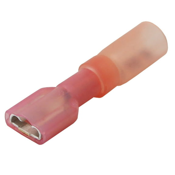 Pacer 22-18 AWG Heat Shrink Female Disconnect - 100 Pack | Bundle of 2
