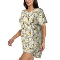 thumbnail image 2 of Balery Different Butterflys Pattern Womens Pajama Sets 2 Piece Soft Short Sleeve Top and Shorts Sleepwear Round Neck Pjs Lounge Set with Pockets-X-Large, 2 of 7