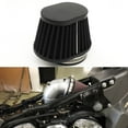 thumbnail image 1 of Universal 55mm Air Filter Cleaner Round Tapered Replacement for Motorcycle Black, 1 of 10