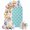 Teal Green, variant on Orange Marble Arch Backdrop Cover 6.6x3.3 Ft, Spandex Wedding Arch Stand Cover, Gold White Geometric Hexagon Modern Round Top Stretch Fitted Background Covers for Birthday Ceremony Party Decor