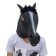 thumbnail image 1 of Máscara de disfraces para Halloween, con cabeza de animal, diseño de caballo negro, látex, 1 of 1