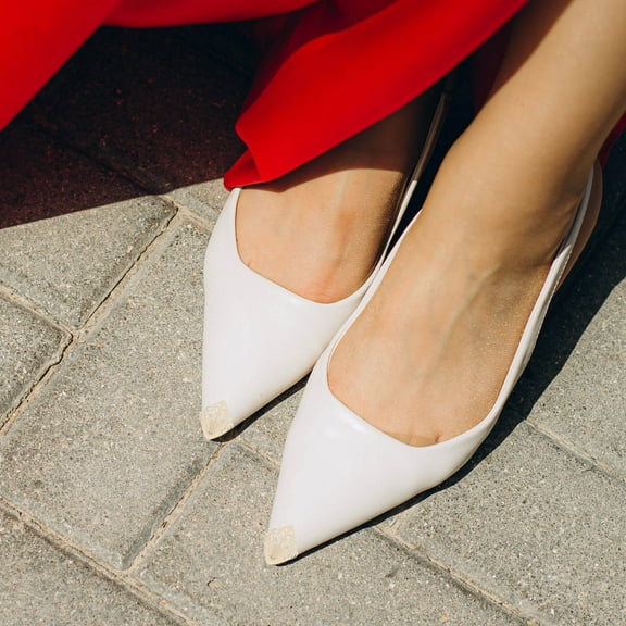 Amosfun 3 Pairs High Heels Shoe Tip Protection Golden Iron Toe Covers For Women Everyday Wear