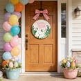 thumbnail image 2 of YingYouFu Easter Welcome Sign Wooden Handcrafted Rural Style Door Hanger for Indoor Outdoor Home Decor Spring Holiday Greeting and Wall Decoration, 2 of 6