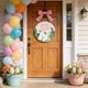 thumbnail image 1 of CaiYueKe Easter Welcome Sign Wooden Door Hanger Spring Home Decor Bunny Wall Art Front Door Decoration Handcrafted Rustic Porch Hanging Ornament Farmhouse Holiday Decor, 1 of 7