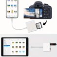 thumbnail image 4 of LEEYNEER 2025 New 5-in-1 Card Reader + Adapter  USB 3.0 TF Flash Drive Type-C Mobile Storage OTG Photo Disk U-Drive File SD/TF Card Reader Compatible with iPhone iPad Samsung Android Phon, 4 of 4