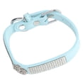 thumbnail image 3 of Collar De Corona De Diamantes De Imitación Para Mascotas, Cuello De Diamantes De Imitación Para Mascotas, Cómodo, Suave, Respira Libremente Para El Hogar Cergrey Corona Azul Brillante XXS, 3 of 8