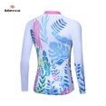 thumbnail image 4 of Maillot de ciclismo de manga larga blanco del equipo profesional de otoño para mujer, maillot de ciclismo de carrera, ropa de ciclismo ajustada, manga de tejido de malla italiana, 4 of 5