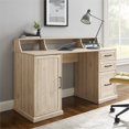 thumbnail image 2 of Gavin 58" 3-Drawers Computer Desk with Hutch in Birch, 2 of 5
