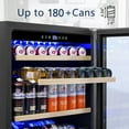 thumbnail image 2 of Tittla 24'' Beverage Refrigerator Cooler,180 Cans,Built in,37°-65°F, Low Noise Energy Saving for Beer and Soda or Fruit, Silver, 2 of 12