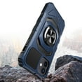 thumbnail image 4 of Kaleidio Case For iPhone 14 (6.1") [Robotic Hybrid] Rugged Shockproof [Ring Stand] Magnetic Armor Impact Cover [Blue/Black], 4 of 6