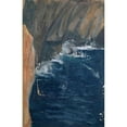 thumbnail image 3 of Ernst Schiess 13x18 Black Modern Framed Museum Art Print Titled - Wave Breaking at a Cliff, 3 of 5