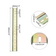 thumbnail image 2 of Unique Bargains DIN Rail Slotted Iron Mounting Guide 12 Inch x 1.4 Inch x 0.3 Inch Iridescent 8 Pcs, 2 of 4