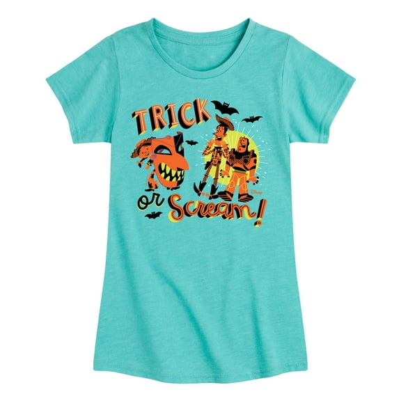 Toy Story - Trick Or Scream - Toddler & Youth Girls Short Sleeve Graphic T-Shirt