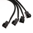 thumbnail image 4 of Fan Splitter four pin to 3 Pin Converter Power Cables 270mm for PC Coomputer Case (Pack of 1), 4 of 8