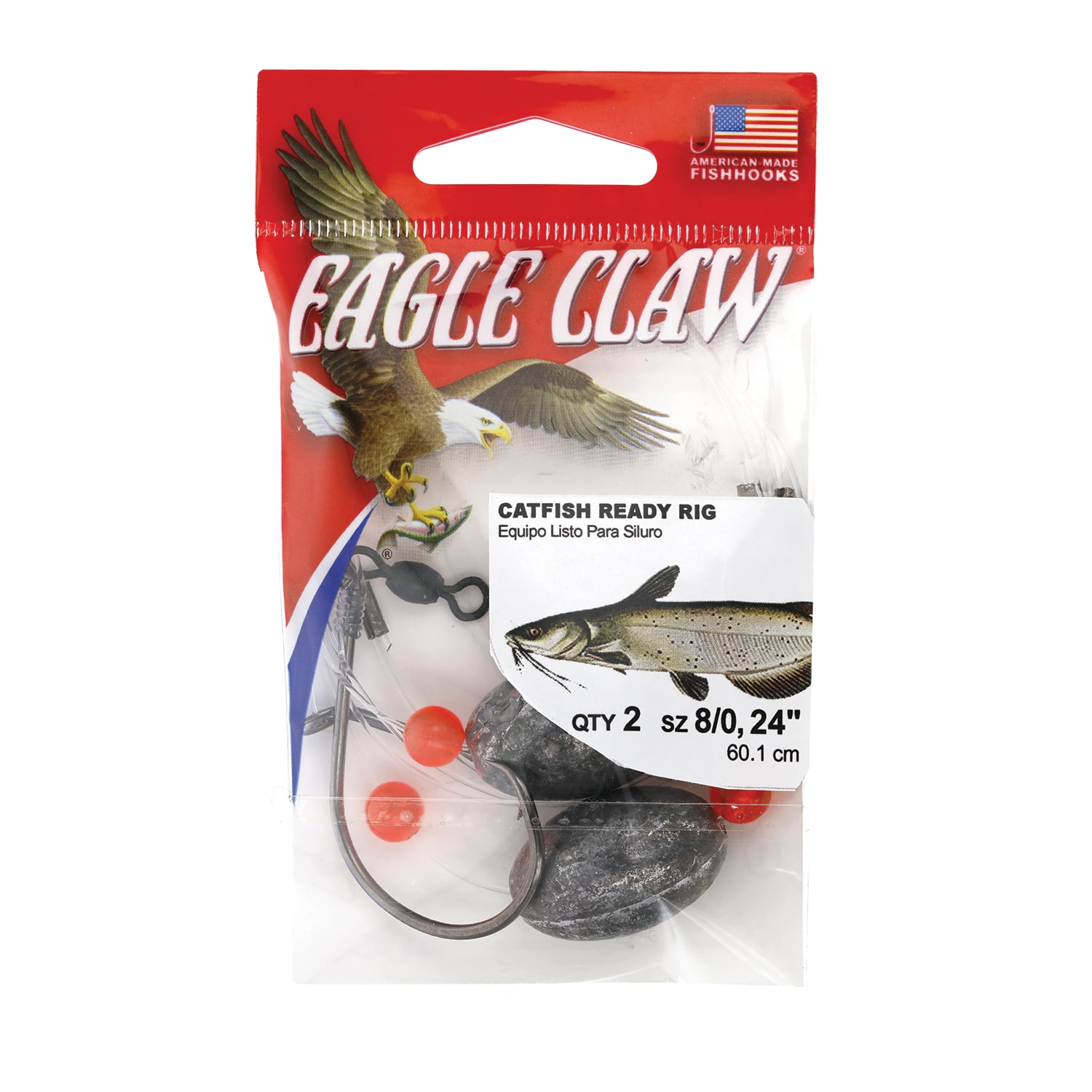 Eagle Claw Catfish Circle Hook Ready Rig 2 Pack