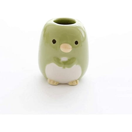 

Egebert Toothpick box home ceramic multifunctional cute toothpick holder cartoon shape cotton swab jar animal toothpick jar (Color : GREEN)