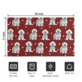 thumbnail image 5 of Pink Bichon Frise Door Rugs,Washable Non Slip Door Mats Indoor,Decorative Door Mats,Entry Mat Indoor for Entrance,Bedroom,Kitchen,Bathroom,17"x30", 5 of 6