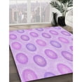 thumbnail image 3 of Ahgly Company Machine Washable Indoor Square Transitional Heliotrope Purple Area Rugs, 7' Square, 3 of 7